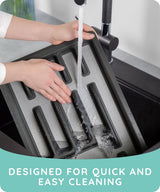 Expandable Drawer Organizer, Gray