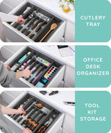 Expandable Drawer Organizer, Gray