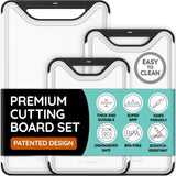 Cutting Board Set of 3, Black