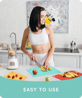 Flexible Cutting Mats Set of 3, RD/MNT/YLW