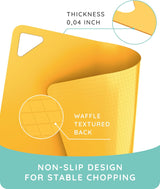 Flexible Cutting Mats Set of 3, RD/MNT/YLW