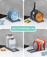 Expandable Lid Organizer, Gray