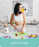 Flexible Cutting Mats Set of 3, GR/BL/LLC