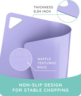 Flexible Cutting Mats Set of 3, GR/BL/LLC