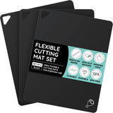 Flexible Cutting Mats Set of 3, Black