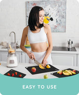 Flexible Cutting Mats Set of 3, Black