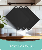 Flexible Cutting Mats Set of 3, Black