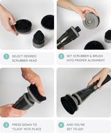 Electric Spin Scrubber Aster Black