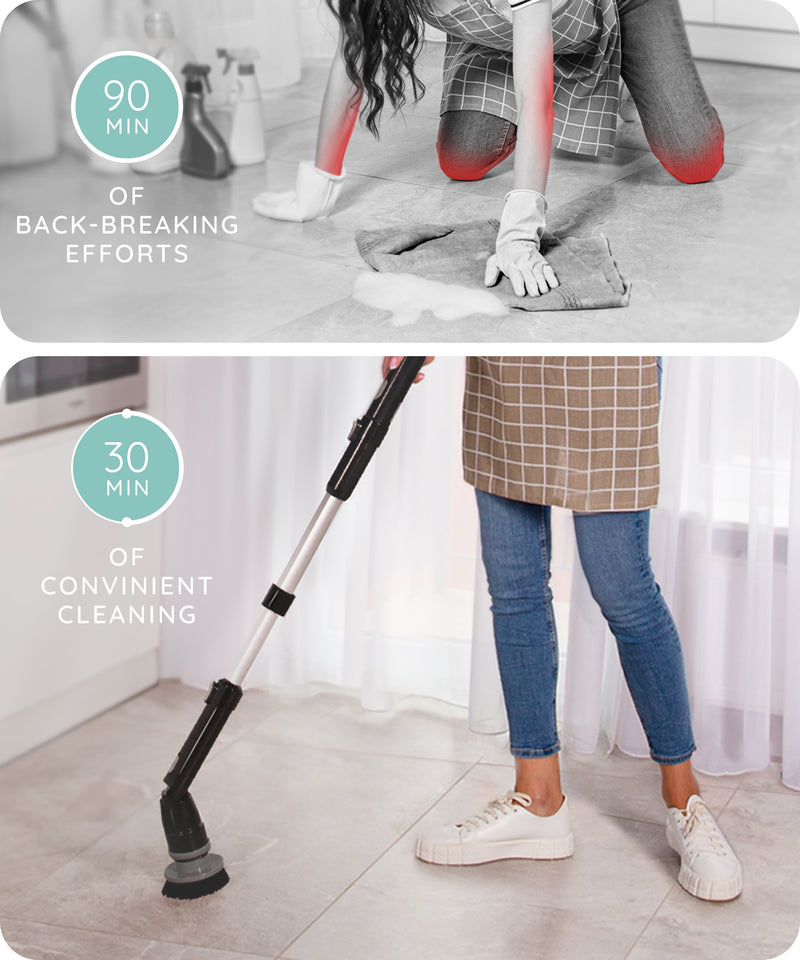 Electric Spin Scrubber Aster Black