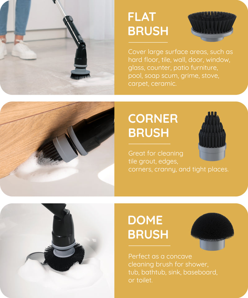 Electric Spin Scrubber Aster Black