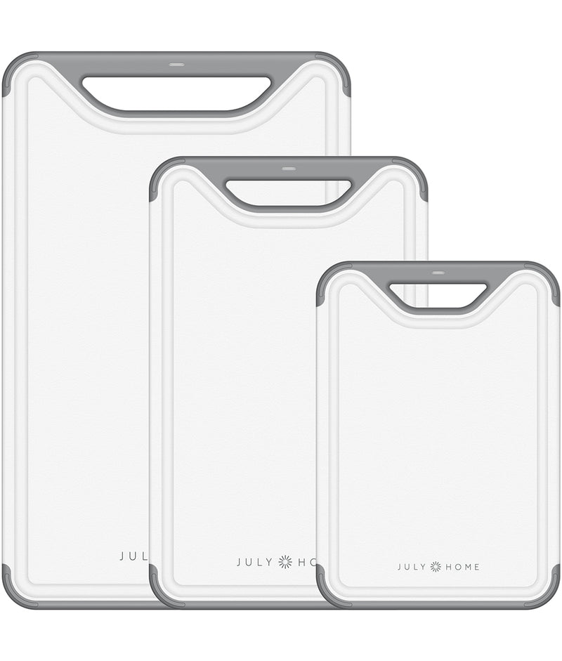 Extra Large Cutting Boards, Plastic Cutting Boards For Kitchen (Set Of 3),  Dark Grey